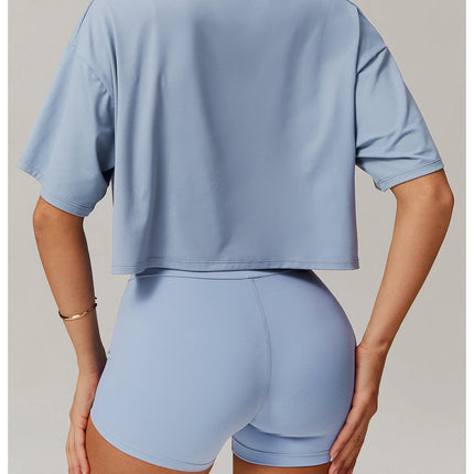 Loose Fit Cropped T-Shirt-1
