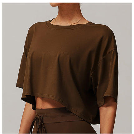 Loose Fit Cropped T-Shirt-5