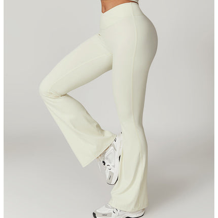 Eco-Chic Crossover Flared Pants-1