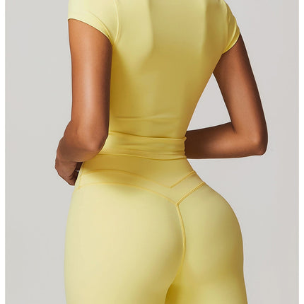 Cut-Out Back Yoga Tee-2