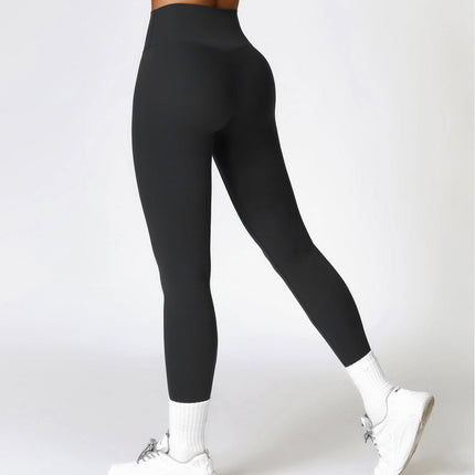 Brushed High-Waist Sculpting Yoga Leggings-4