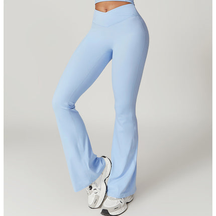 Eco-Chic Crossover Flared Pants-5