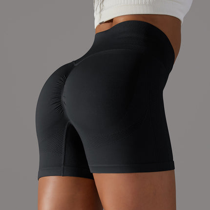 High Waist Scrunch Bum Shorts-4