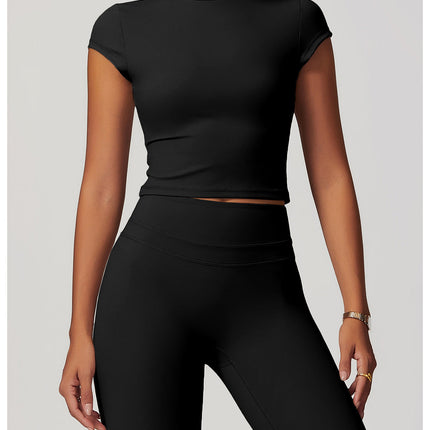Cut-Out Back Yoga Tee-5
