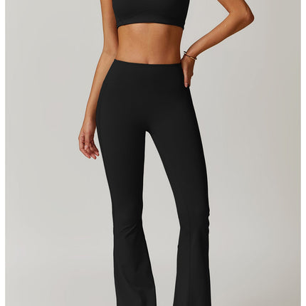 Sculpting High-Waist Flared Yoga Pants-7