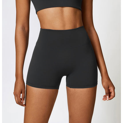 Brushed High-Waist Yoga Shorts-2