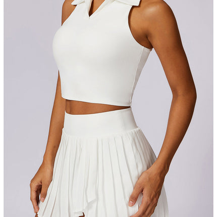 Sleeveless Cropped Polo-4
