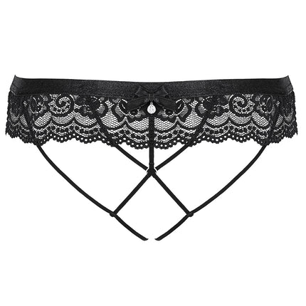854-PAC-1 Open thong black - L/XL