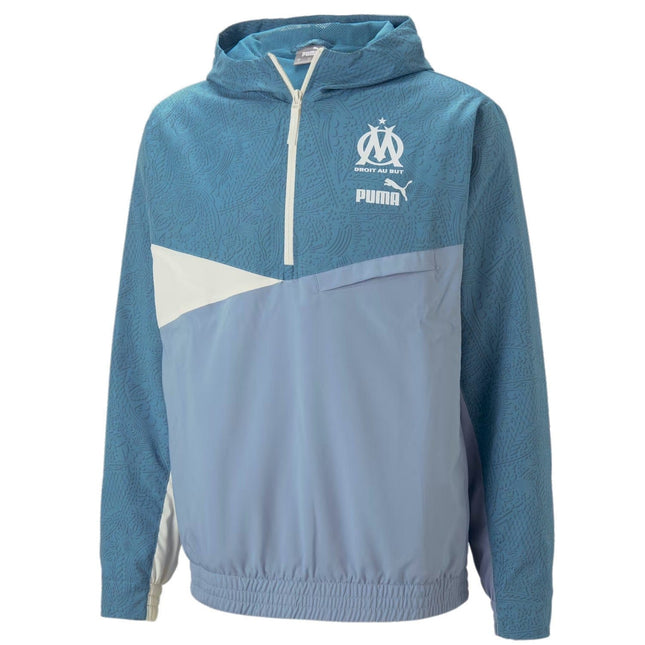Olympique Marseille streetwear woven presentation jacket 2023 - Puma-0