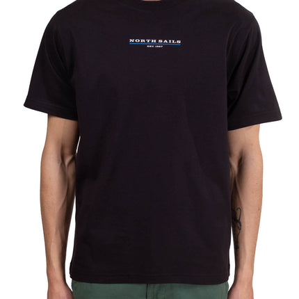 NORTH SAILS - Men's T-shirt with linear logo  - Size 3XL-5