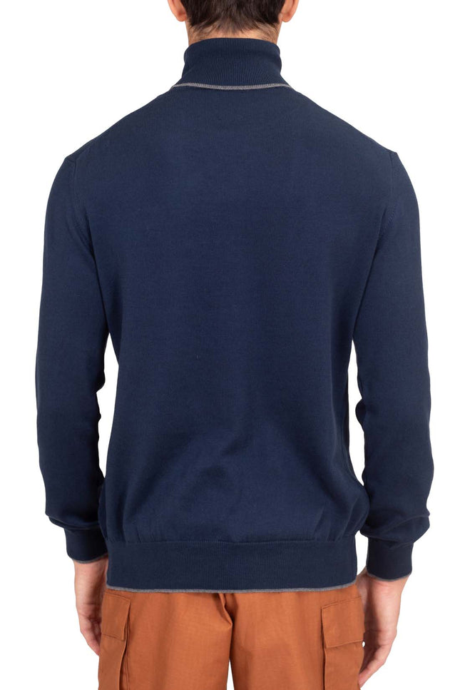 NORTH SAILS - Men's turtleneck pullover in cotton and cashmere blend  - Size XL-10
