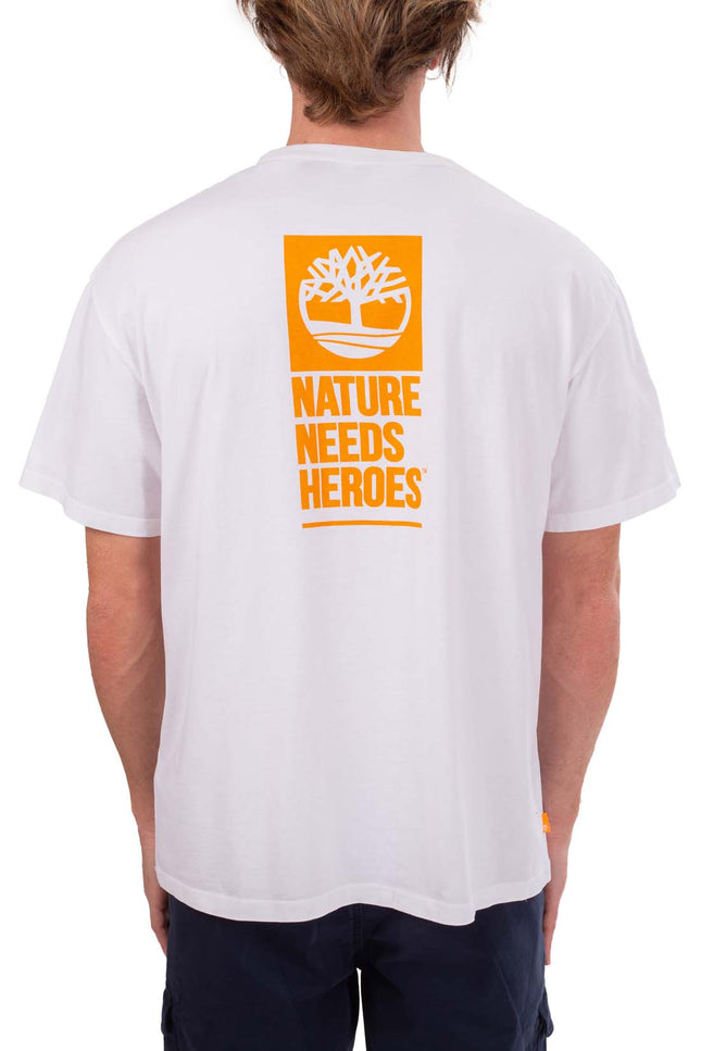 TIMBERLAND - Men's T-shirt with contrasting NNH print-0
