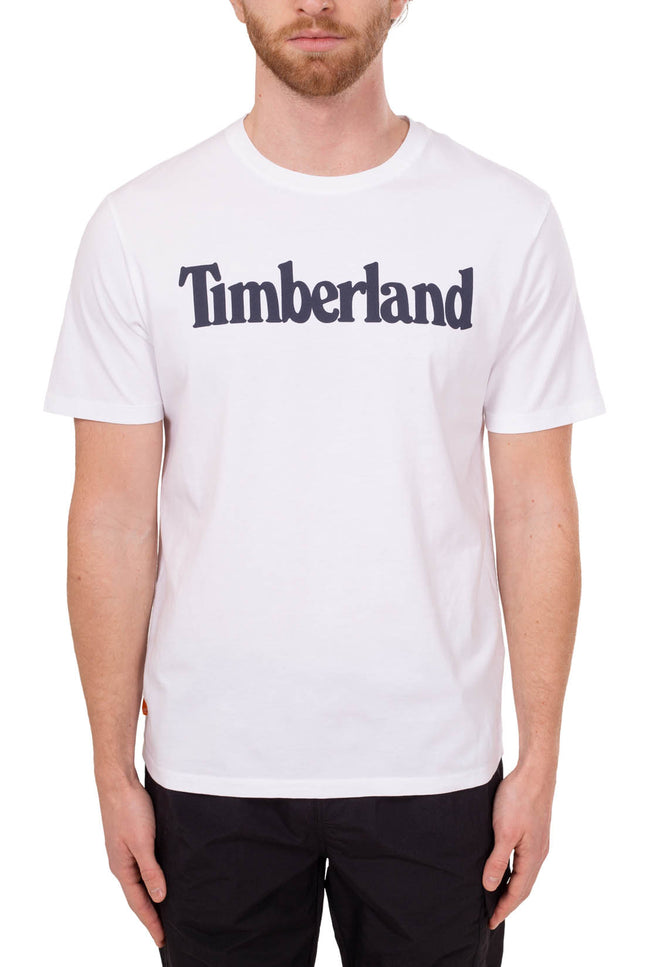 TIMBERLAND -Men's linear logo T-shirt - Size XL-1