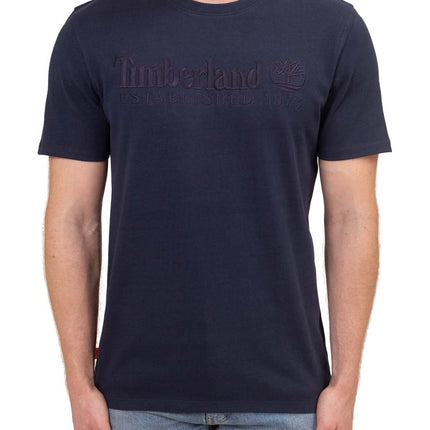 TIMBERLAND - Men's regular T-shirt with embroidered logo-1