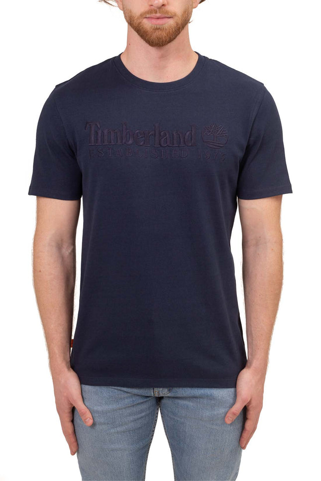 TIMBERLAND - Men's regular T-shirt with embroidered logo-1