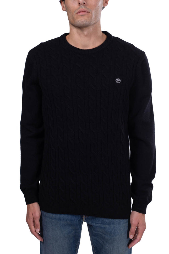 TIMBERLAND - Men's cable logo sweater - Size S-1