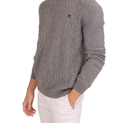 TIMBERLAND - Men's cable logo sweater - Size S-21