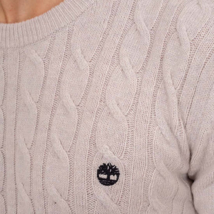 TIMBERLAND - Men's cable logo sweater - Size S-6