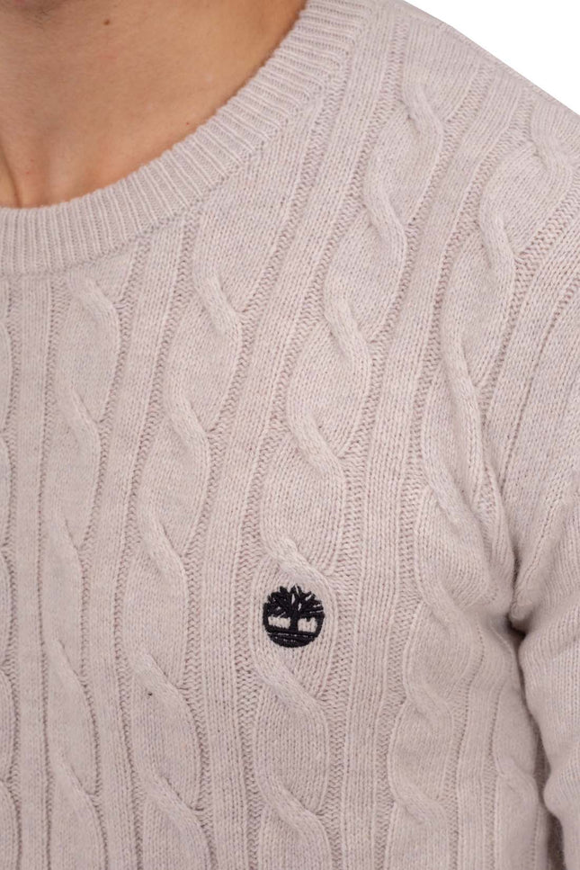 TIMBERLAND - Men's cable logo sweater - Size S-10