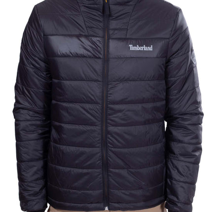TIMBERLAND - Men's quilted logo down jacket with hood  - Size M-1