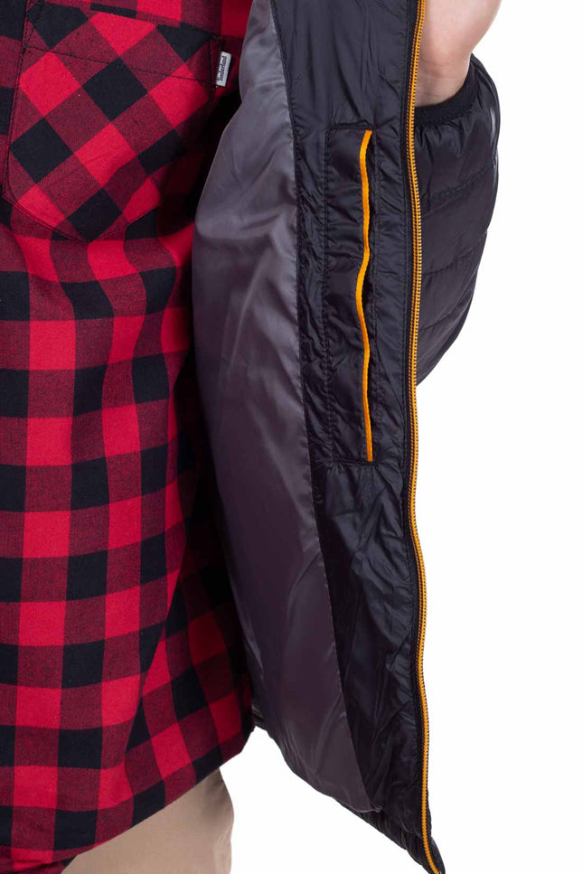 TIMBERLAND - Men's quilted logo down jacket with hood  - Size M-0