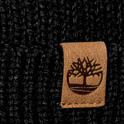 TIMBERLAND - Men's ribbed beanie with logo patch  - Size OS-0