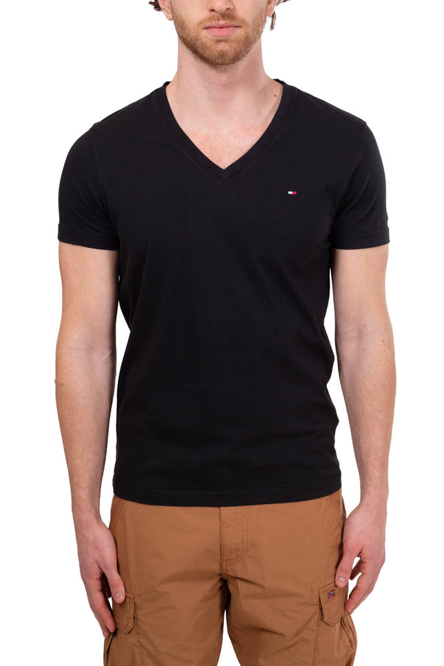 TOMMY HILFIGER - Men's basic V-neck T-shirt - Size L-1