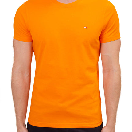 TOMMY HILFIGER - Men's basic T-shirt with flag  - Size XXL-0