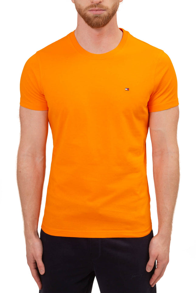 TOMMY HILFIGER - Men's basic T-shirt with flag  - Size XXL-0