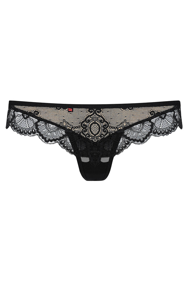 853-THO-1 Thong black - L/XL
