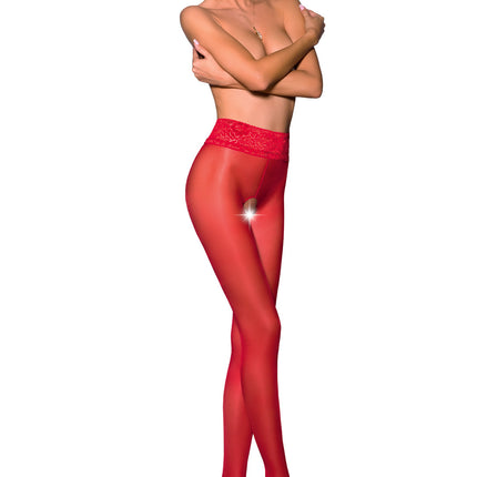 open tights TI OPEN 008 red - 3/4-0