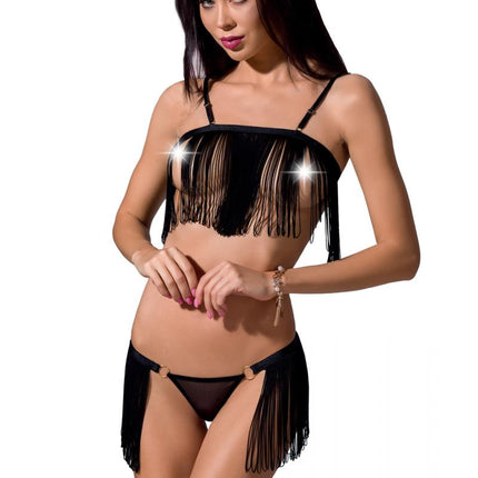 schwarzes Set Kassandra - 2XL/3XL-2