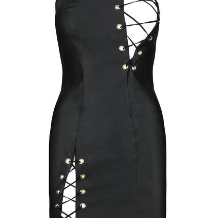 black faux leather Chemise PA596180 - 2XL/3XL-4