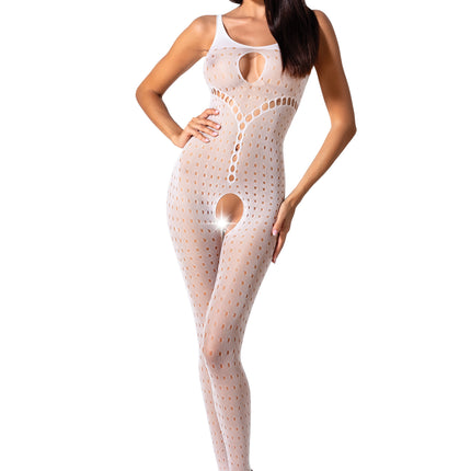 white ouvert Bodystocking BS078 - S/L-0