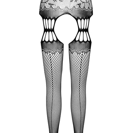 open tights S027 black - S/M-9