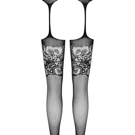 open tights S029 black - S/M-9