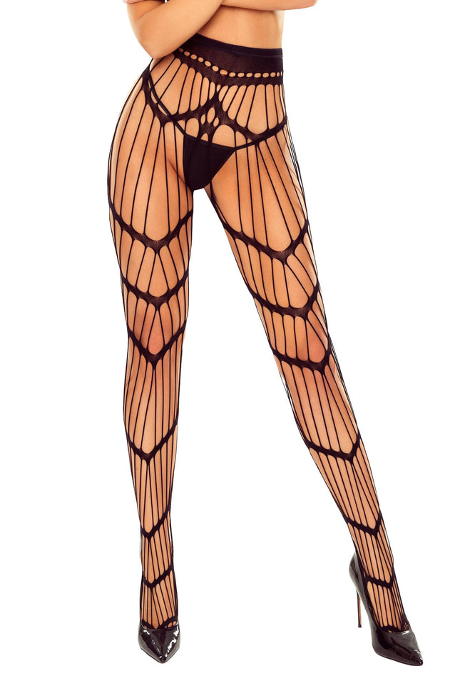 open tights S033 black - S/M-0