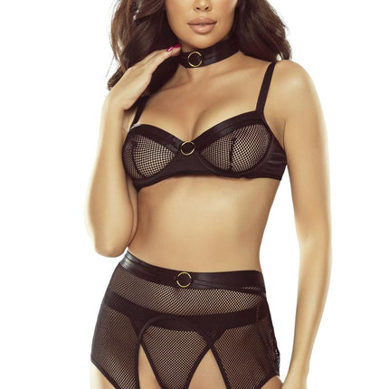 6pcs black Fishnet Set - L/XL-0