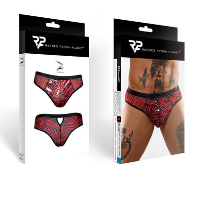 Mesh Brief RESamuel001 schwarz/rot - 2XL