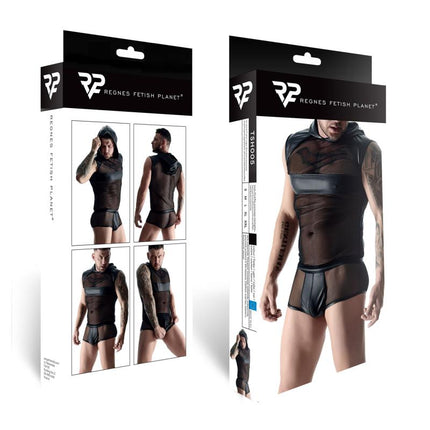 Kapuzen-Shirt TSH005 schwarz - XXL-5