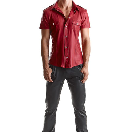 Herren Hemd RMCarlo001 rot - 8XL-4