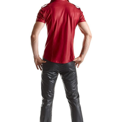 Herren Hemd RMCarlo001 rot - 8XL-5