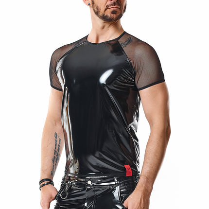black PVC T-Shirt RMSanti - 2XL-4