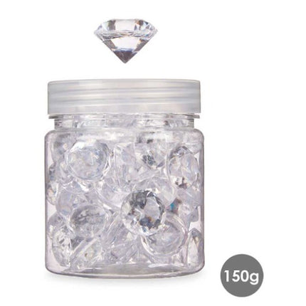 Decorative Stones Gift Decor Transparent 150 g Diamond (16 Units)-1