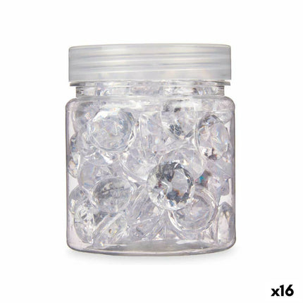Decorative Stones Gift Decor Transparent 150 g Diamond (16 Units)-0