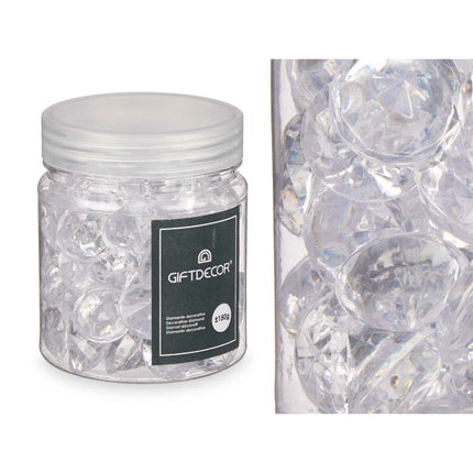 Decorative Stones Gift Decor Transparent 150 g Diamond (16 Units)-2