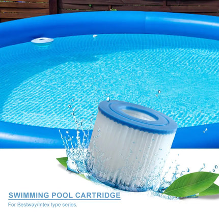1-10pcs Replacement Swimming Pool Filter Fit for Bestway Flowclear Size VI Filter Cartridge Lay-Z-Spa - Miami Vegas Palm Springs - XdropX