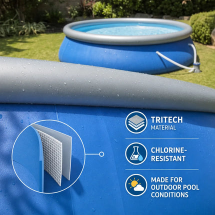Fast Set Pool Set, Above Ground Swimming Pool with Filter Pump, Quick Setup Backyard Pool for Summer Cooling, Garden Family Pool, Holiday Gift for Kids and Adults