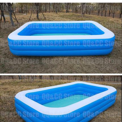 3M/2.6M/2M Inflatable Swimming Pool Children's Adult PVC Large Family Party Pools Outdoor Pool Thickened Baby Play Pool Toys