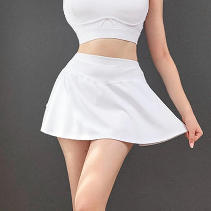 Cloud Hide Women Golf Tennis Skirts Sports Pocket Pleated Skirt Fitness Girl Dancing Shorts Quick Dry Gym Workout Running Skorts-4
